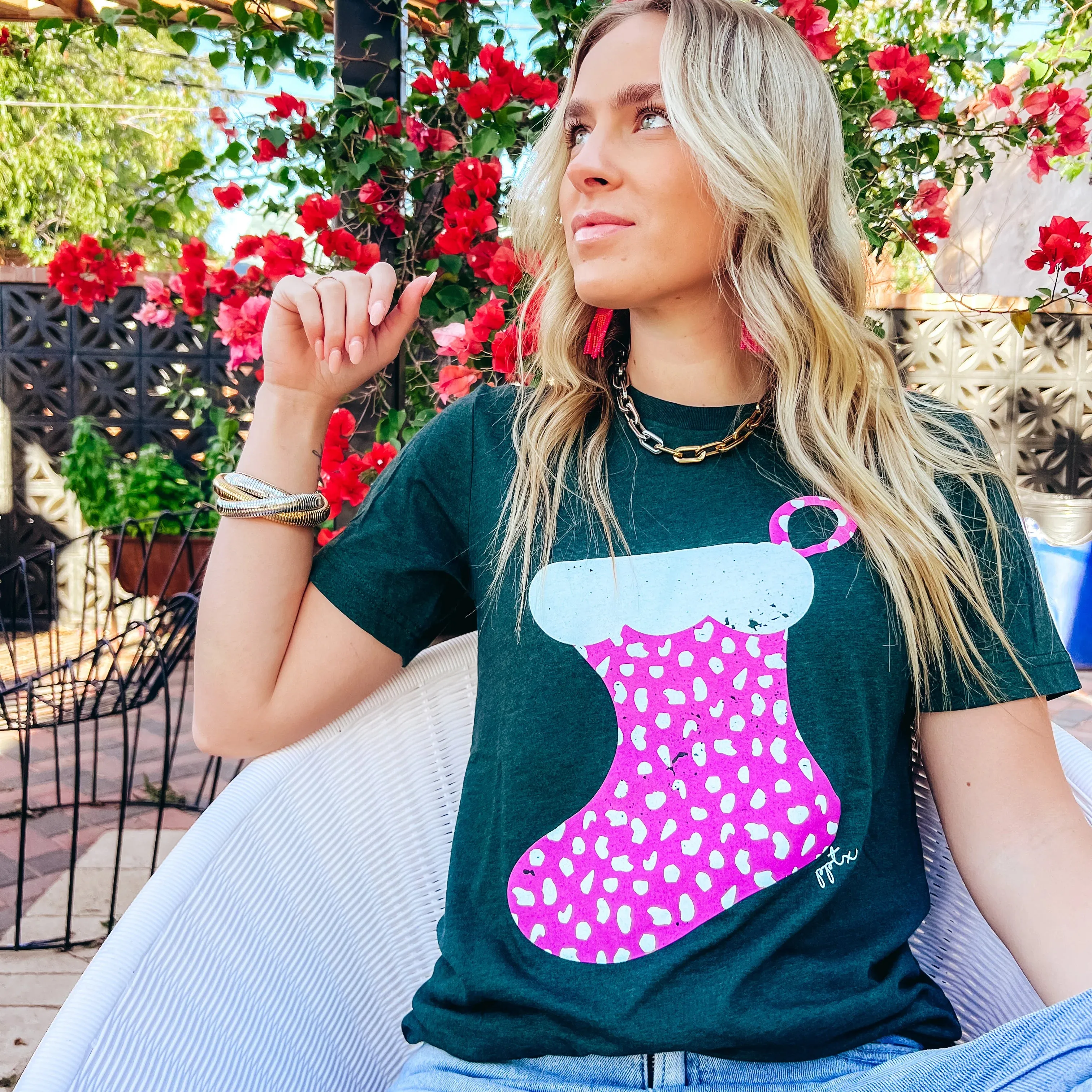 Spotted Stocking Tshirt (Green)
