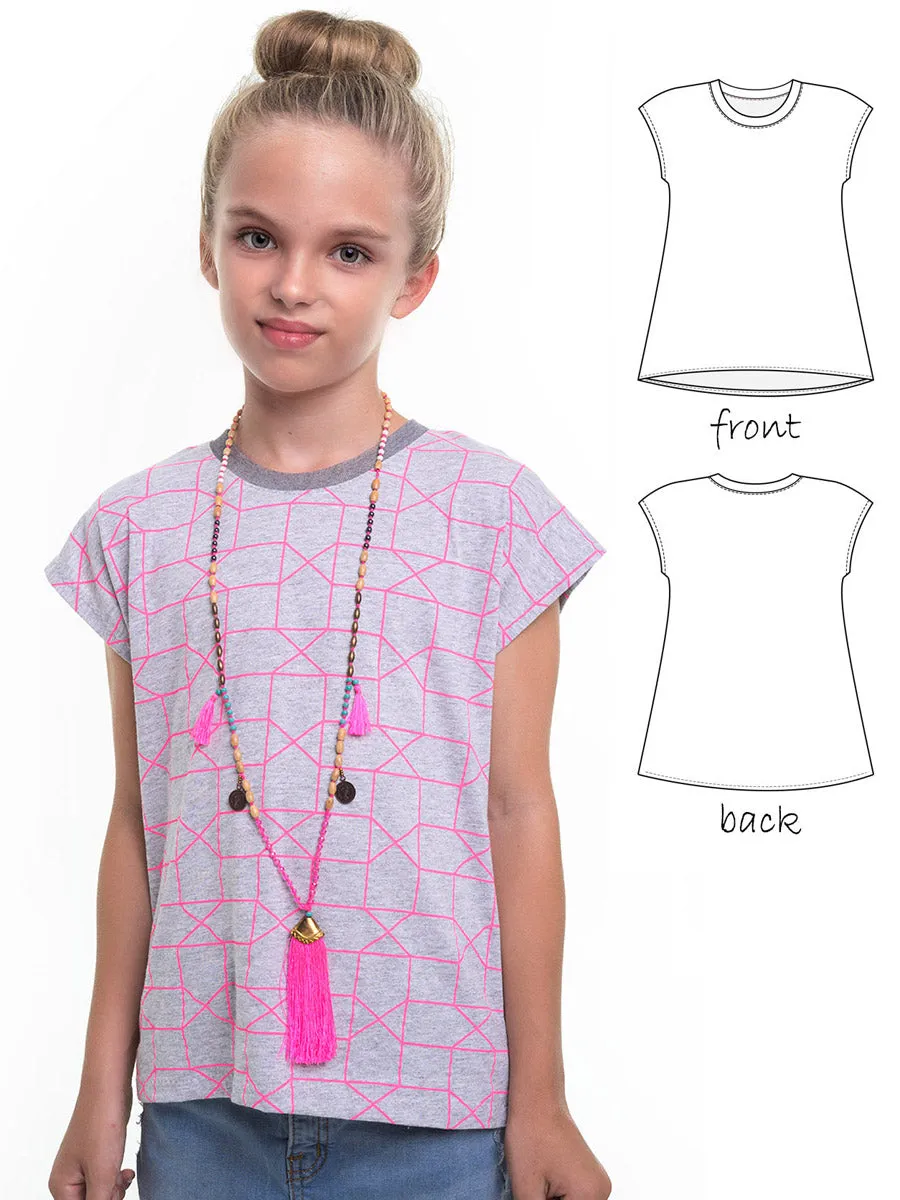 T-shirt - KIDS Cap Sleeve (T502-L)