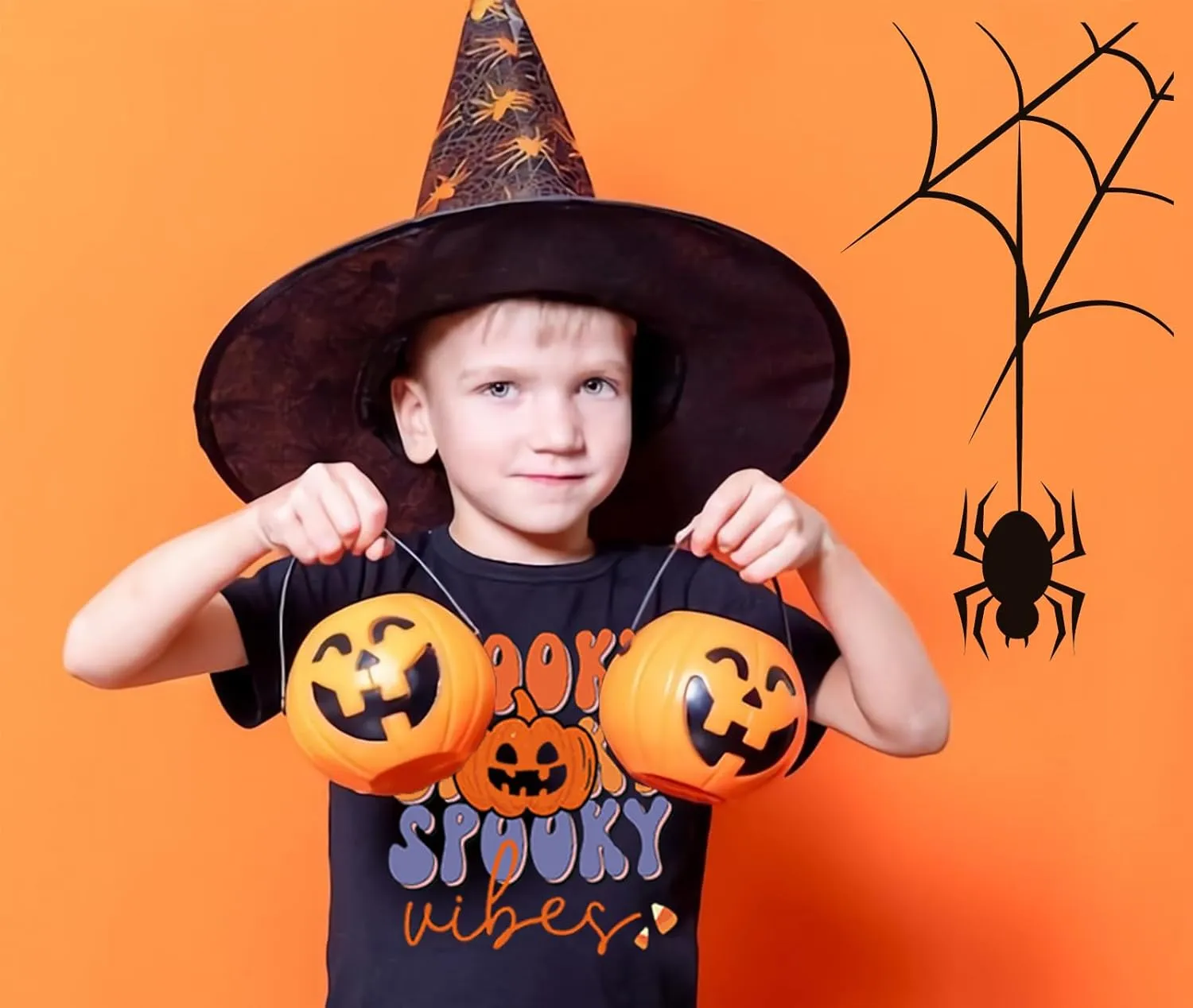 Toddler Boys Girls Halloween Shirt Skeleton Ghost T-Shirts Boo Tees Spooky Tops Short Sleeve 2-12 Years