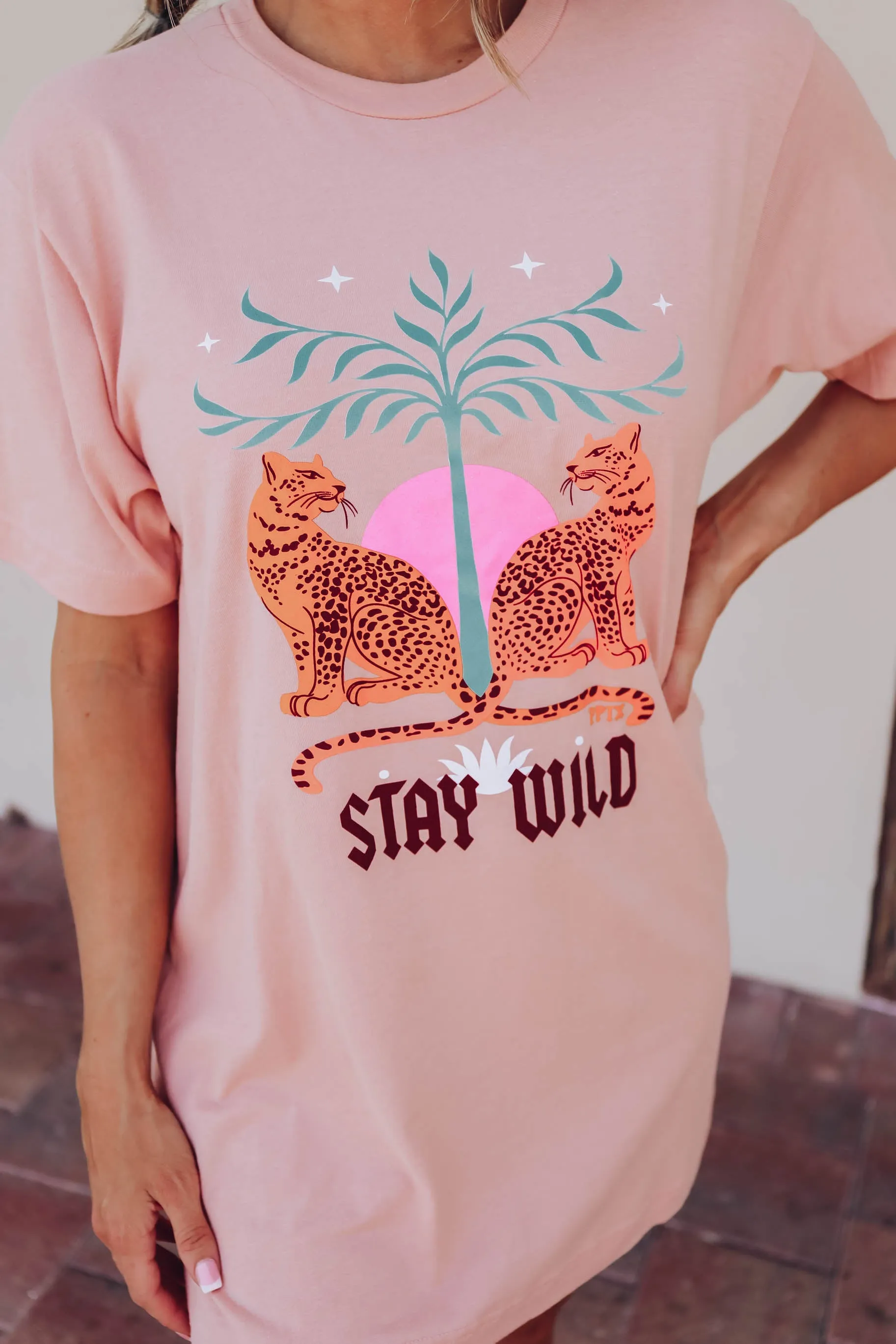 Tropical Tiger "Stay Wild" Graphic Tee S-3X