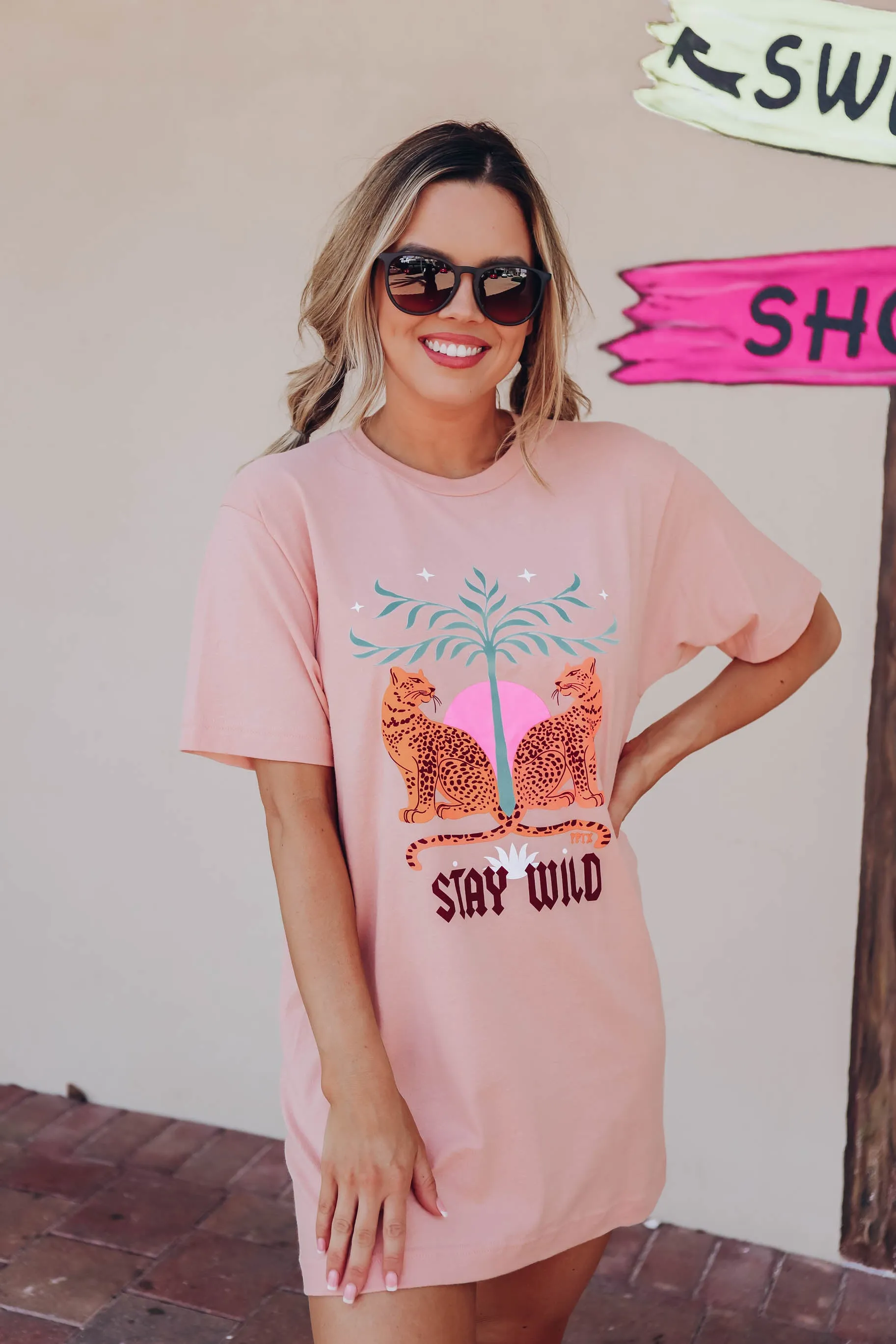 Tropical Tiger "Stay Wild" Graphic Tee S-3X