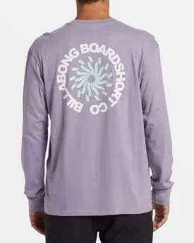 Whirlpool Long Sleeve T-shirt - Purple Ash