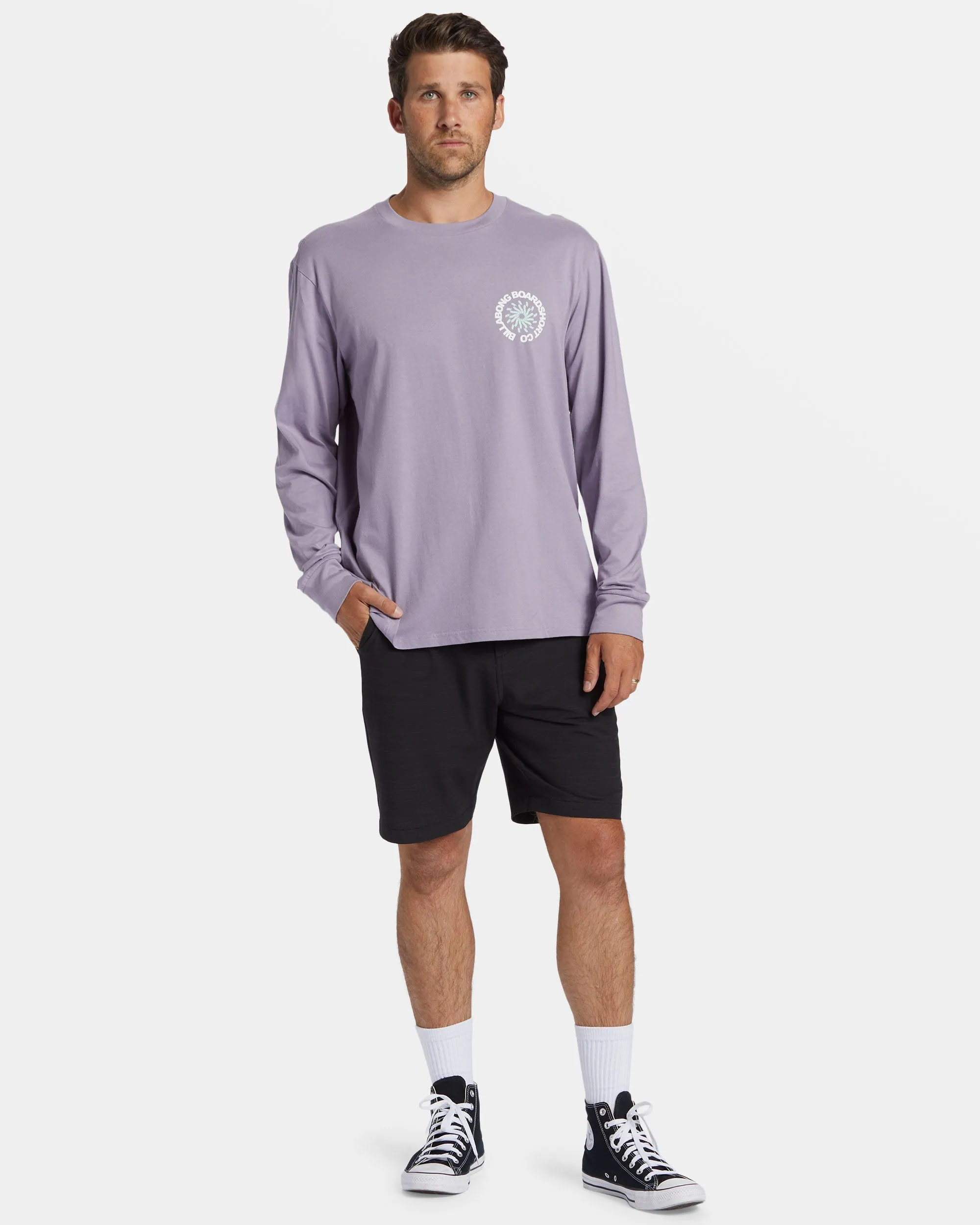 Whirlpool Long Sleeve T-shirt - Purple Ash