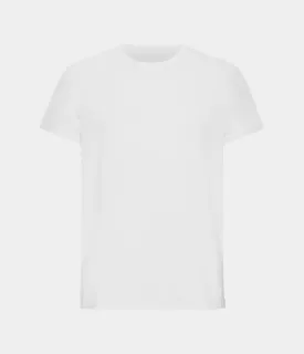 White crew neck bamboo T-shirt