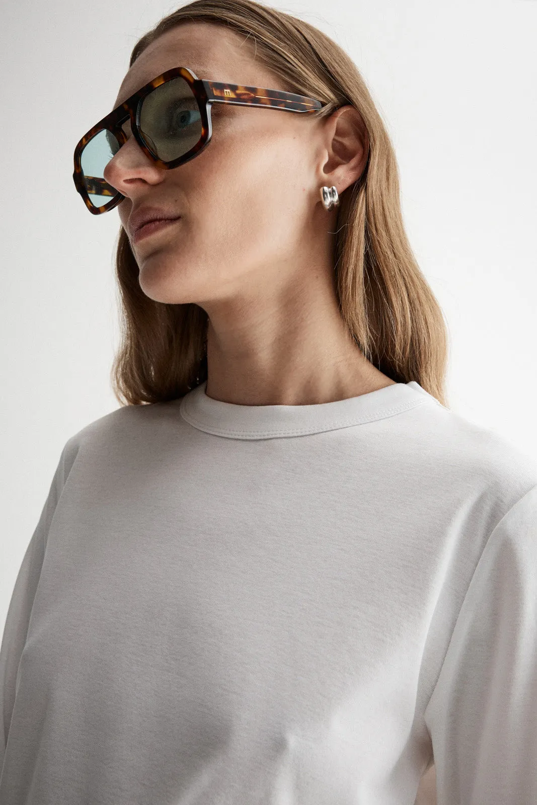 Zoe Long Sleeve Tee White